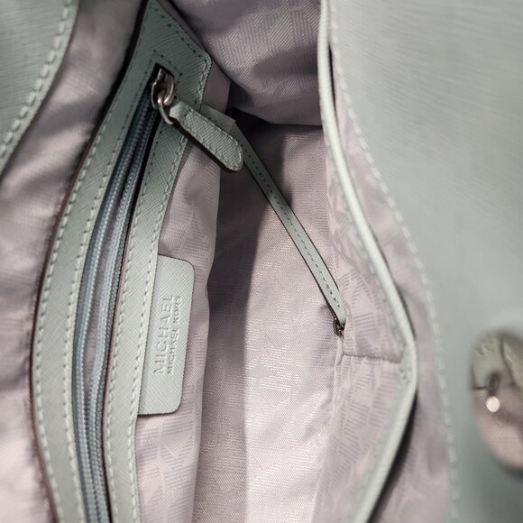 Auth. Michael Kors Hamilton East West Celadon w/ Silver Hardware - PRICE IS FIRM - Picture 7 of 12